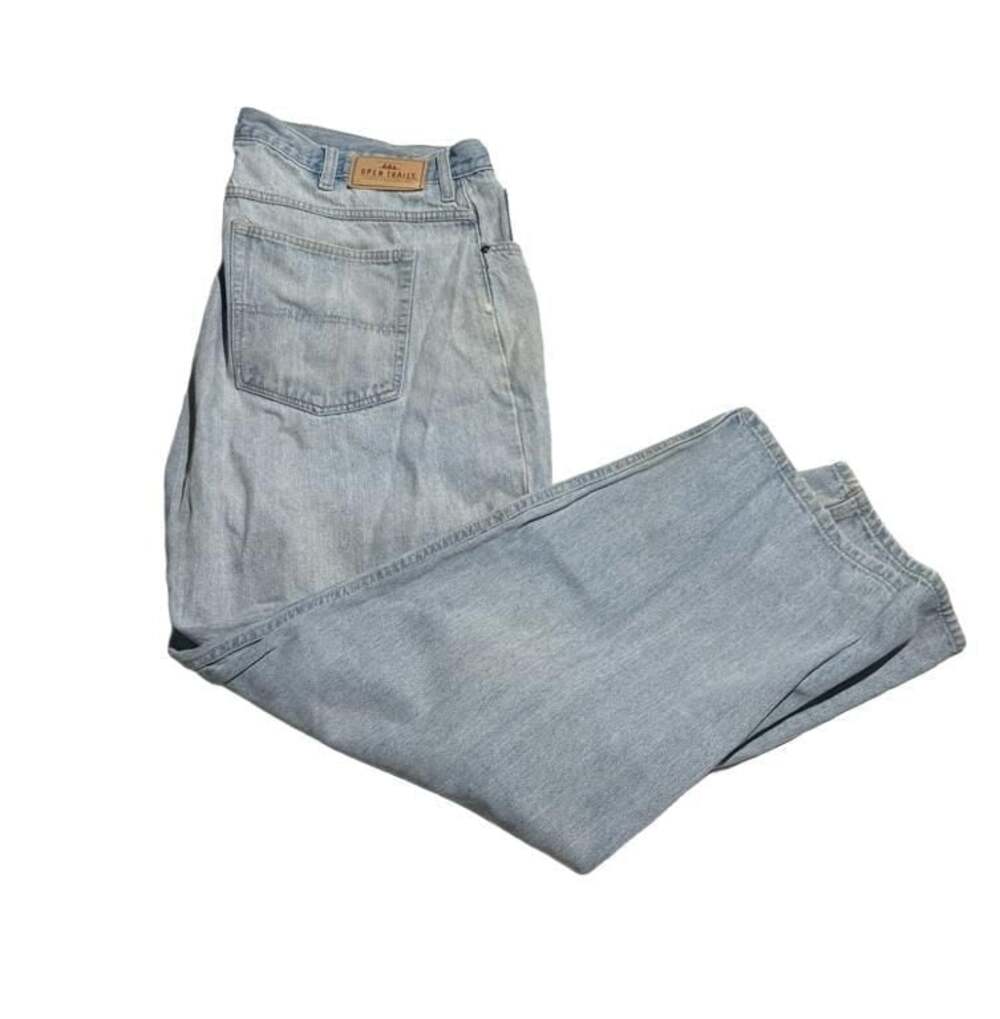 Open Trails Authentic Stonewashed Jeans Light Wash Denim